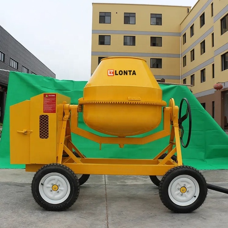 LONTA JH500S-S 500L 2 Bags Electric Gasoline Diesel Engine Cement Concrete Mixer 500L Betonniere Mezclador De Hormigon