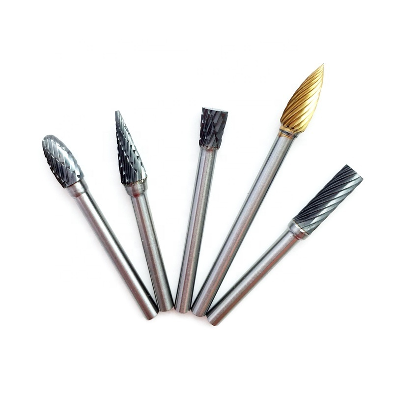 Customized manufacture double cut tungsten carbide burs for metal surface grinding bur SF-5