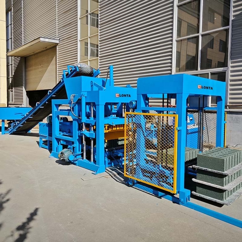 LONTA QT4-18 full automatic hydraulic interlock hollow paver maker curbstone cement concrete brick block making machine brique