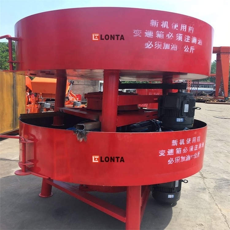 Efficiency mixing machinery concrete pan mixer JQ750 cement mixer machine for brick machine