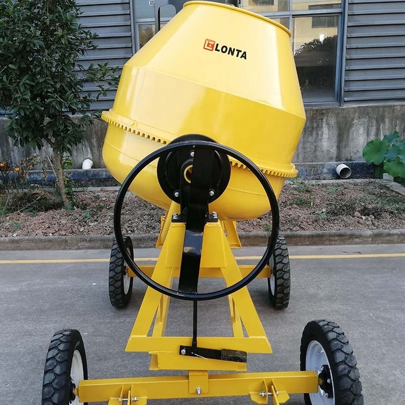 LONTA JH500S-S 500L 2 Bags Electric Gasoline Diesel Engine Cement Concrete Mixer 500L Betonniere Mezclador De Hormigon