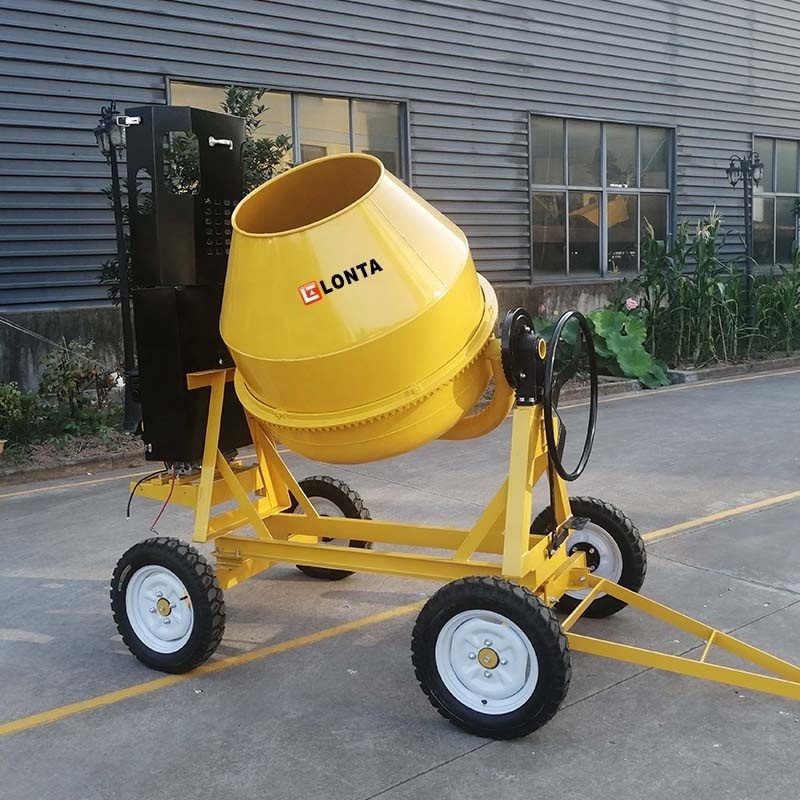 LONTA JH500S-S 500L 2 Bags Electric Gasoline Diesel Engine Cement Concrete Mixer 500L Betonniere Mezclador De Hormigon