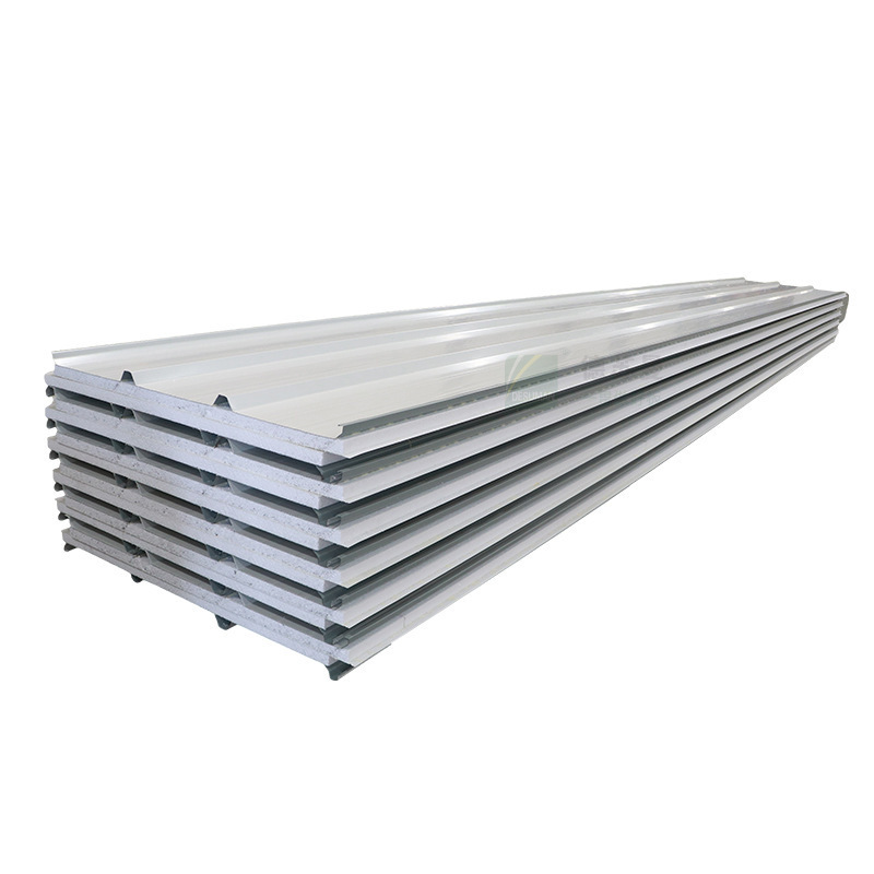 Corrugated EPS Styrofoam polystyrene Foam Steel Metal 50mm 75mm 100mm 150mm 200mm Ceiling  Roof Roofing Sandwich Panels Board