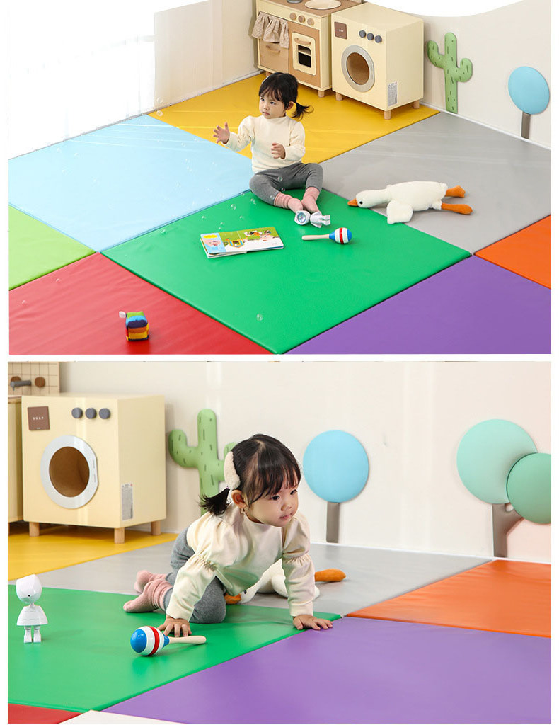 Soft kindergarten mat/Early education center floor mat splicing/Baby crawl mat against falls