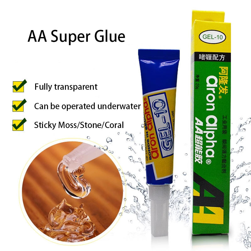 fish aquarium aquatic plants special aquarium glue coral sunken wood adhesive moss AA gel adhesive