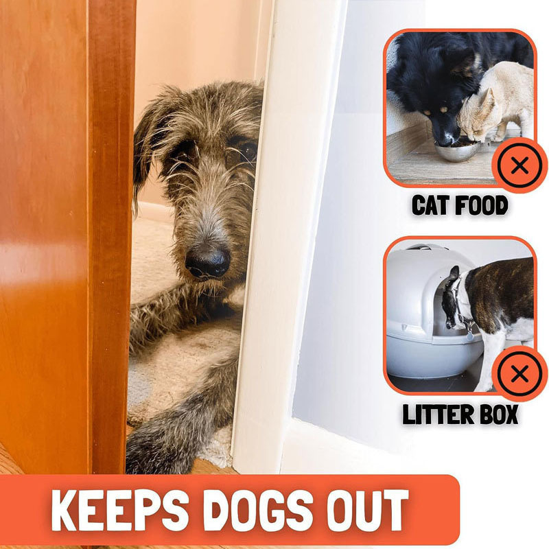 cat door holder latch retractable door latch to prevent dog access