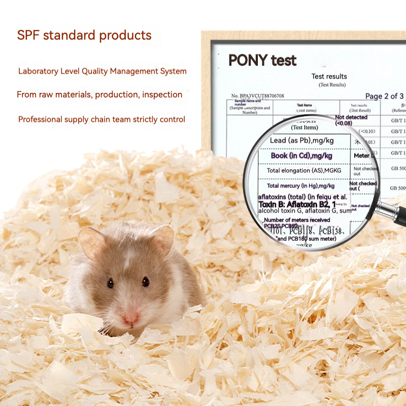 Factory Wholesale Deodorizing And Dust-free Pure Natural Aspen Wood Material Hamster Bedding