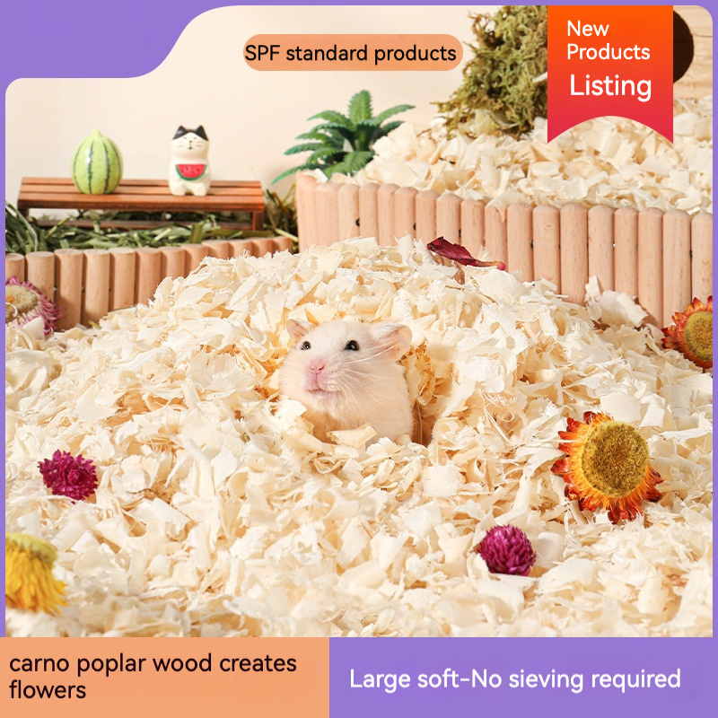 Customizable Multi-purpose Hamster Bedding Made Of Natural Aspen Wood