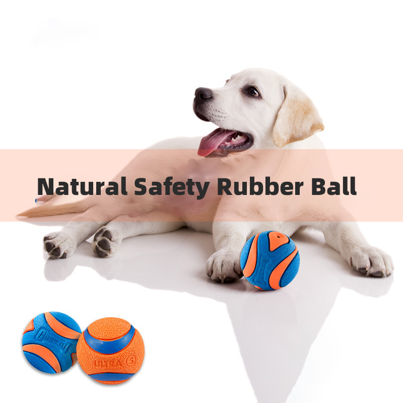 Hot Selling Environmentally Friendly Plastic Material Bite Resistant And Wear-resistant Rubber Toys Sports Ball