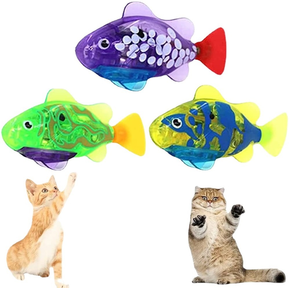 Hot Selling Multifunctional Interactive Cat Electric Fish Toys With Batteries