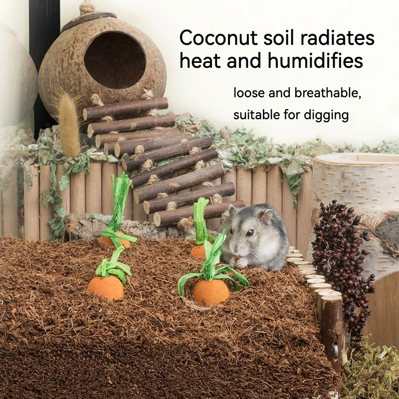 Hot Selling Natural Coconut Soil Large Pellets Comfortable and Breathable Hamster Bedding