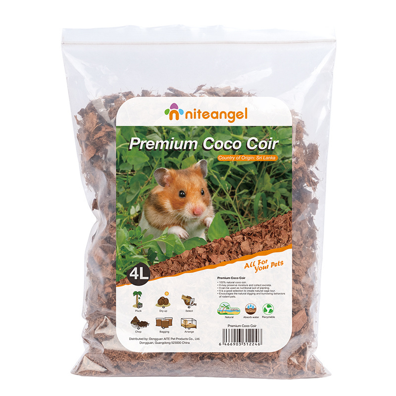 Hot Selling Natural Coconut Soil Large Pellets Comfortable and Breathable Hamster Bedding