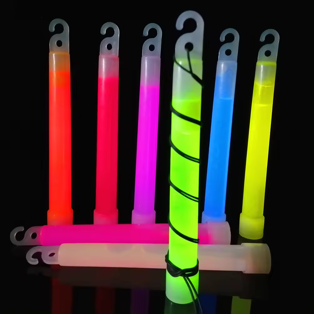 Blue Industrial Grade Emergency 6 Inch Chem Light Sticks with Lanyards Ultra Bright 12 Hour Waterproof Glow Sticks for Camping