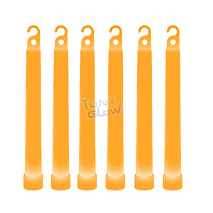 Ultra Bright Orange 12 Hour 6 Inch Chem Light Sticks 6'' Glow Sticks for Party Emergency