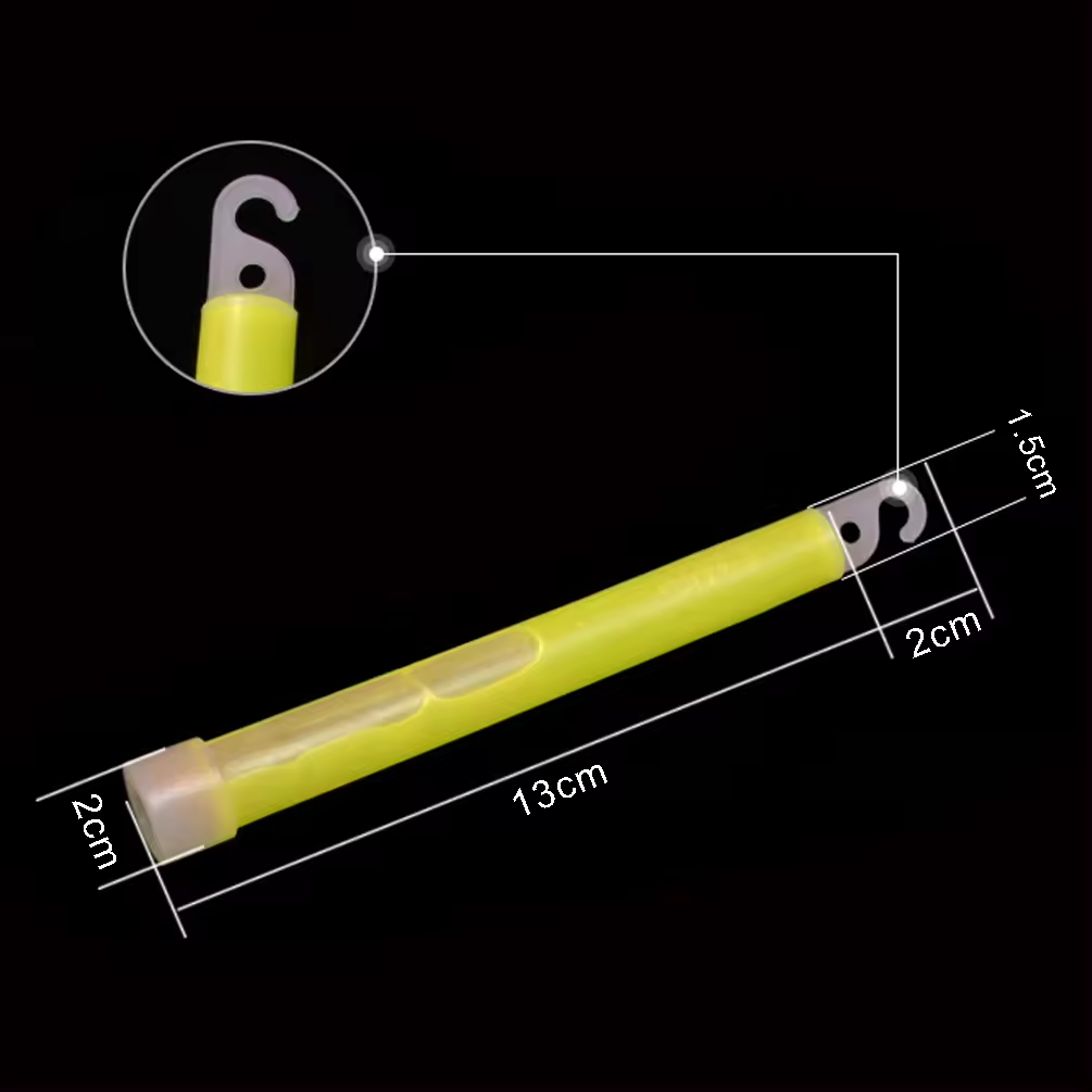 Customized Logo Yellow Colors Ultra Bright Glow Sticks for Camping Emergency 6 Inch Chem Light Sticks with Lanyards