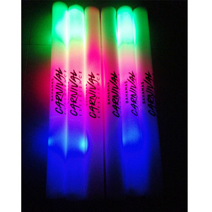 customized logo party supplies cheering 18 inch LED glow foam stick