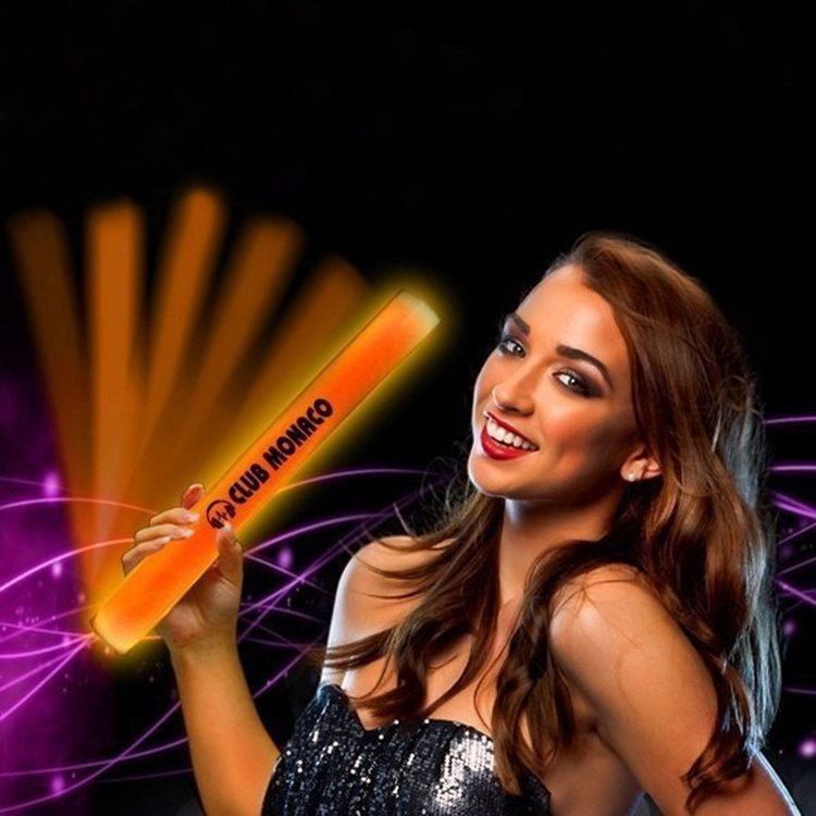 party concert promotion orange led blinking foam led stick