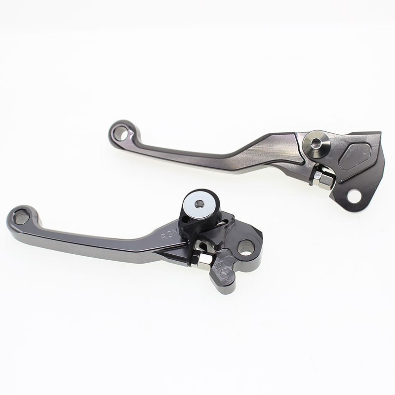 Anodized treatment billet aluminum cnc racing brake clutch levers for HUSQVARNA pivot dirt bike best selling in ebay