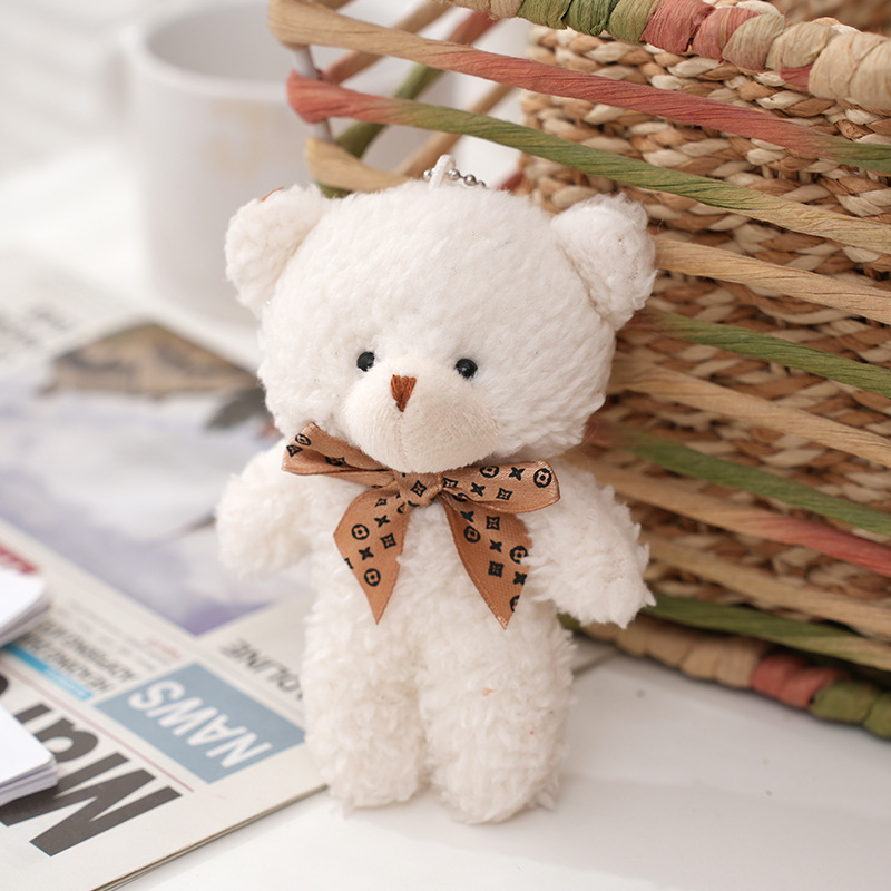 Mini Super Soft Teddy Bear Plush Toy Bag Pendant Teddy Bear Plush Keychain