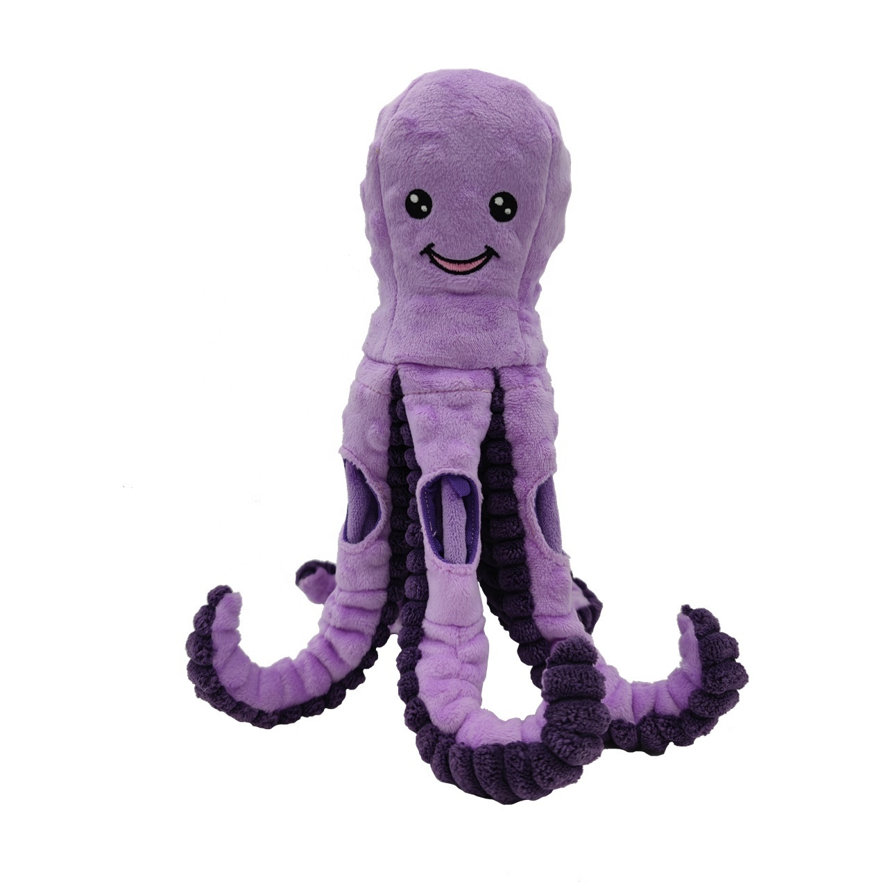 Wholesale Custom Bubble Cloth Octopus Shape Squeaky Tibetan Food Toys Stuffed Plush Dog Cat Toys Pet Chew Toys