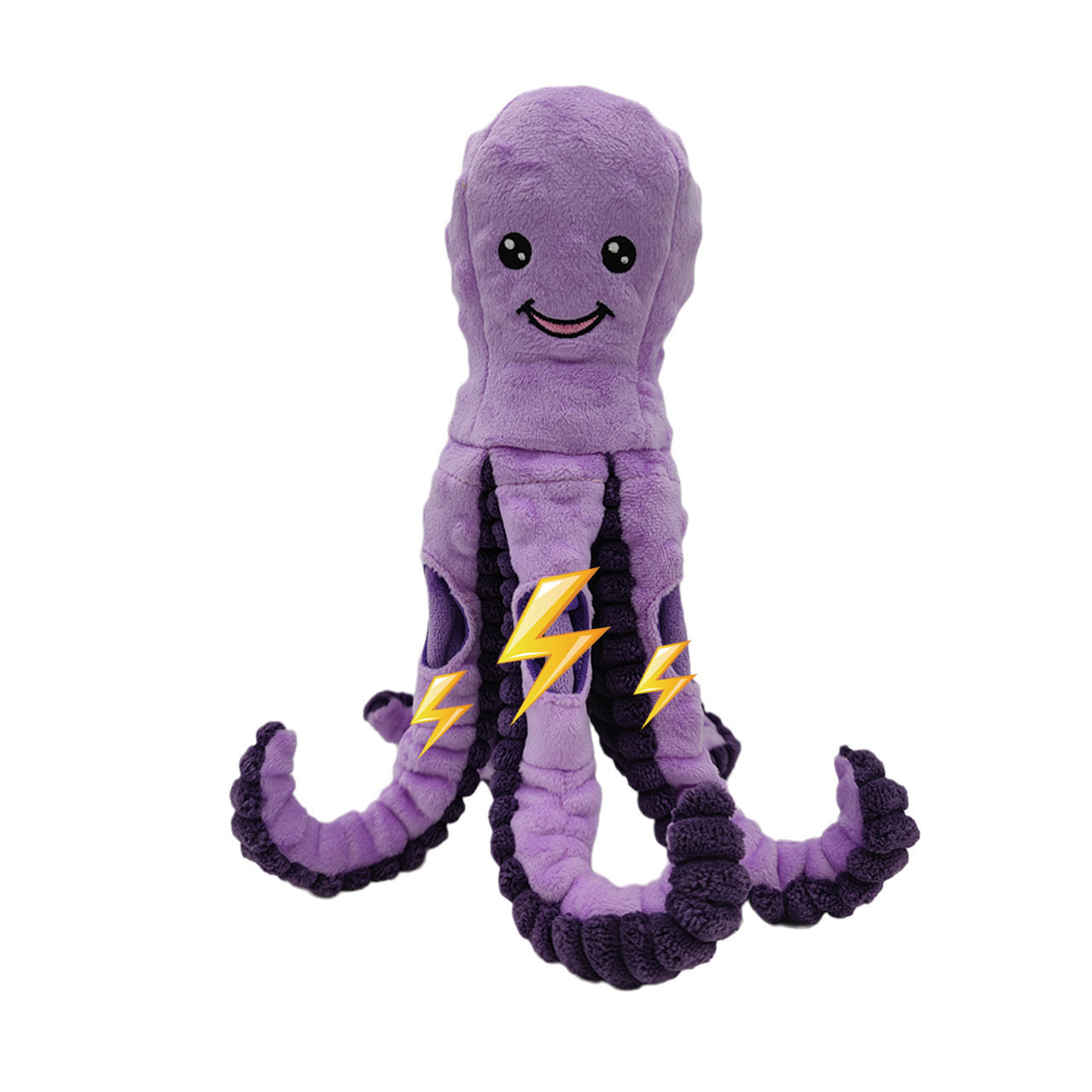 Wholesale Custom Bubble Cloth Octopus Shape Squeaky Tibetan Food Toys Stuffed Plush Dog Cat Toys Pet Chew Toys