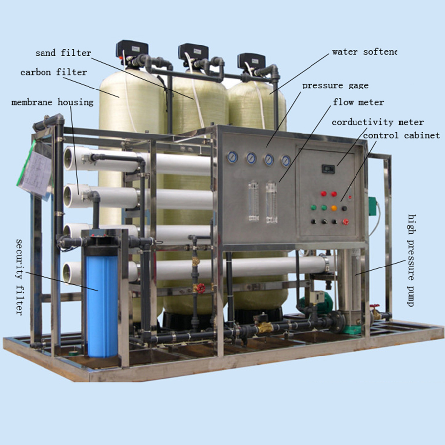 Good price Industrial 8000lph Drinking Ballast Waste Grey Salty Water RO Filter Systems Machinery Plant Water Treatment System