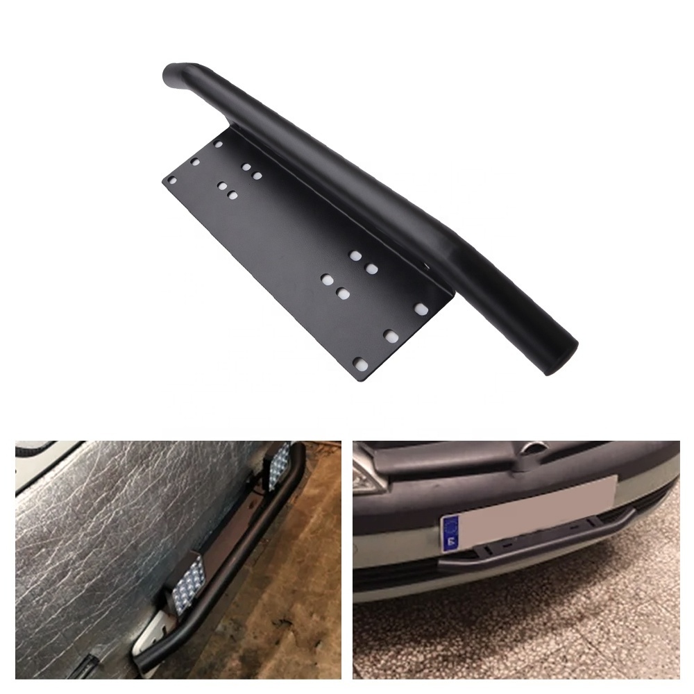 Wholesale Universal Bull Bar Front Bumper Aluminum Frameless Car License Plate Holder for Tesla Model Y