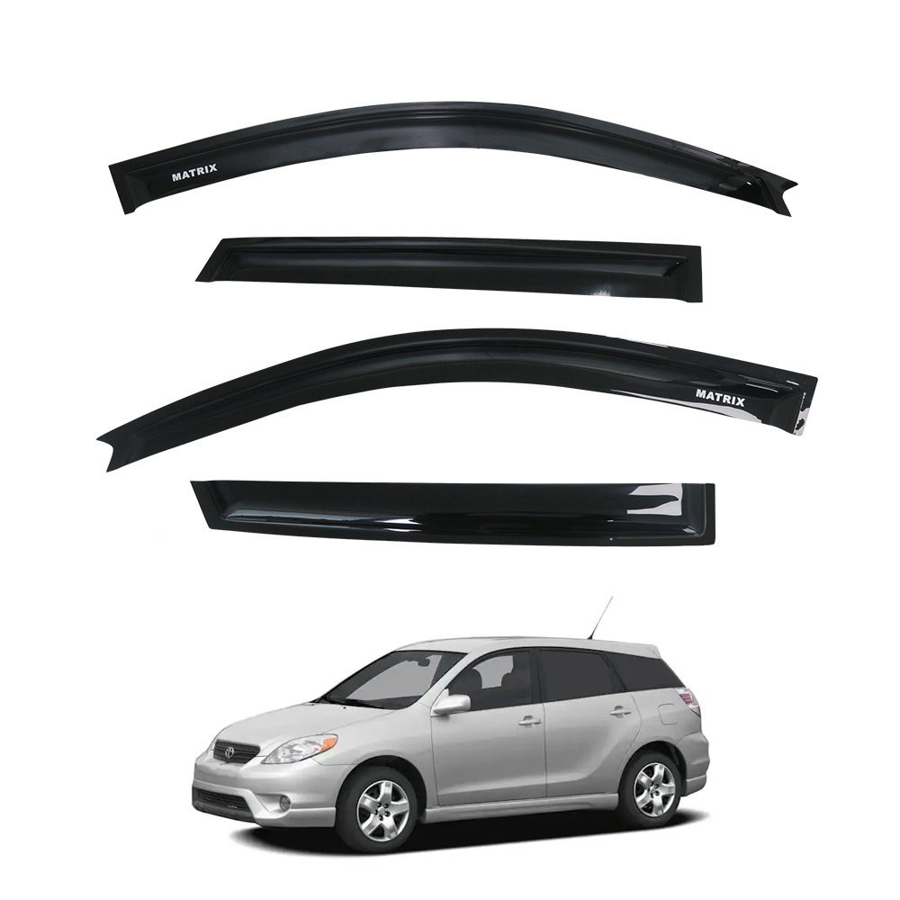 OEM in channel roof back vent shade wind deflector sun rain guard car side rear window visor for Toyota Revo