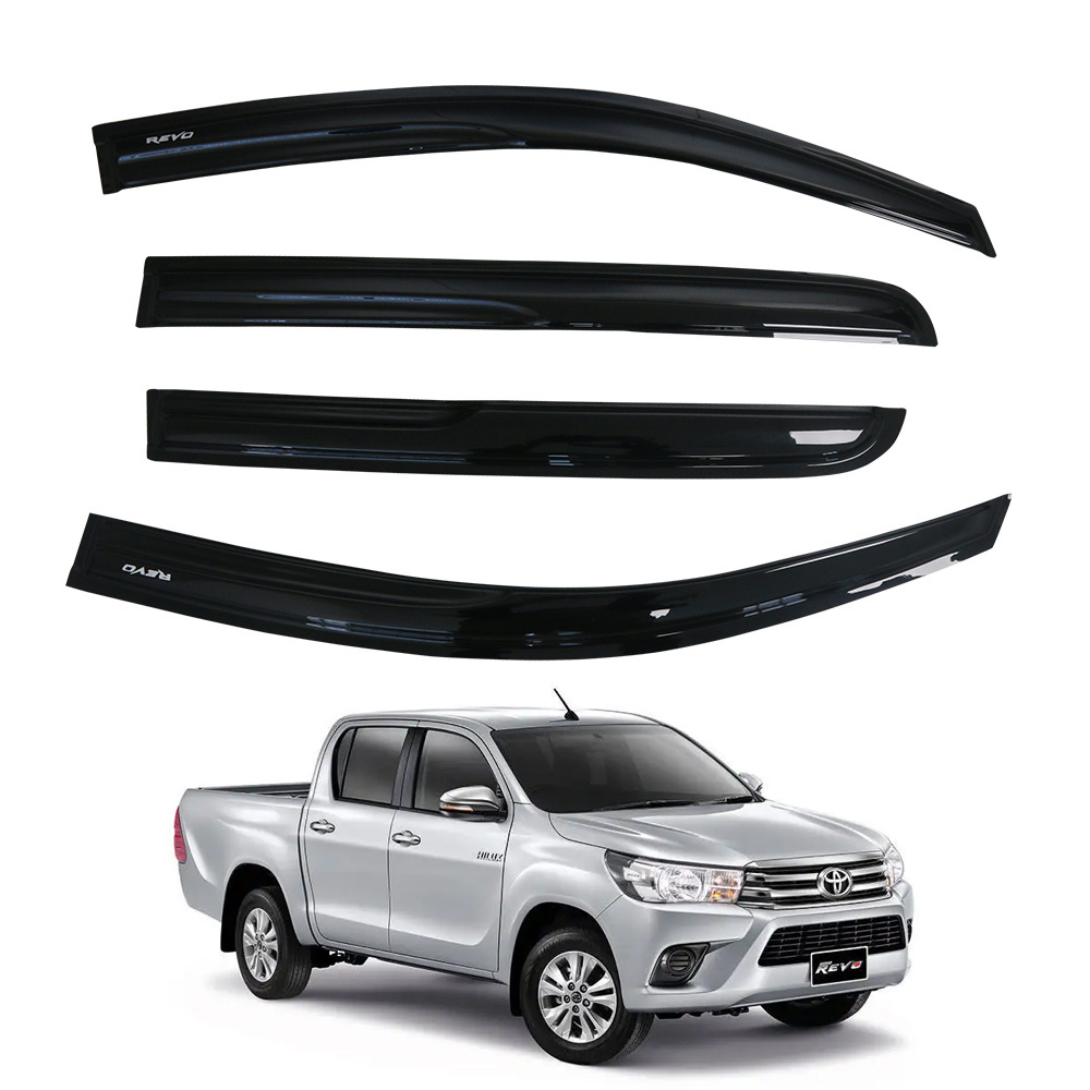 Auto Parts 4pcs car window rain shield door visor for toyota for toyota hilus revo