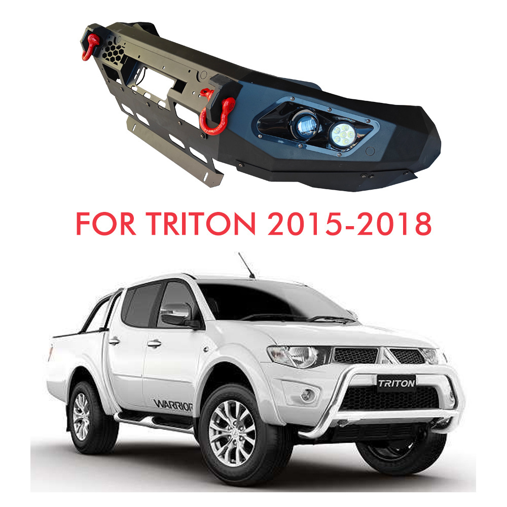 Guangdong Modification Body Kit Protection Steel Car Front Bumper for Japanese Mitsubishi Triton L200