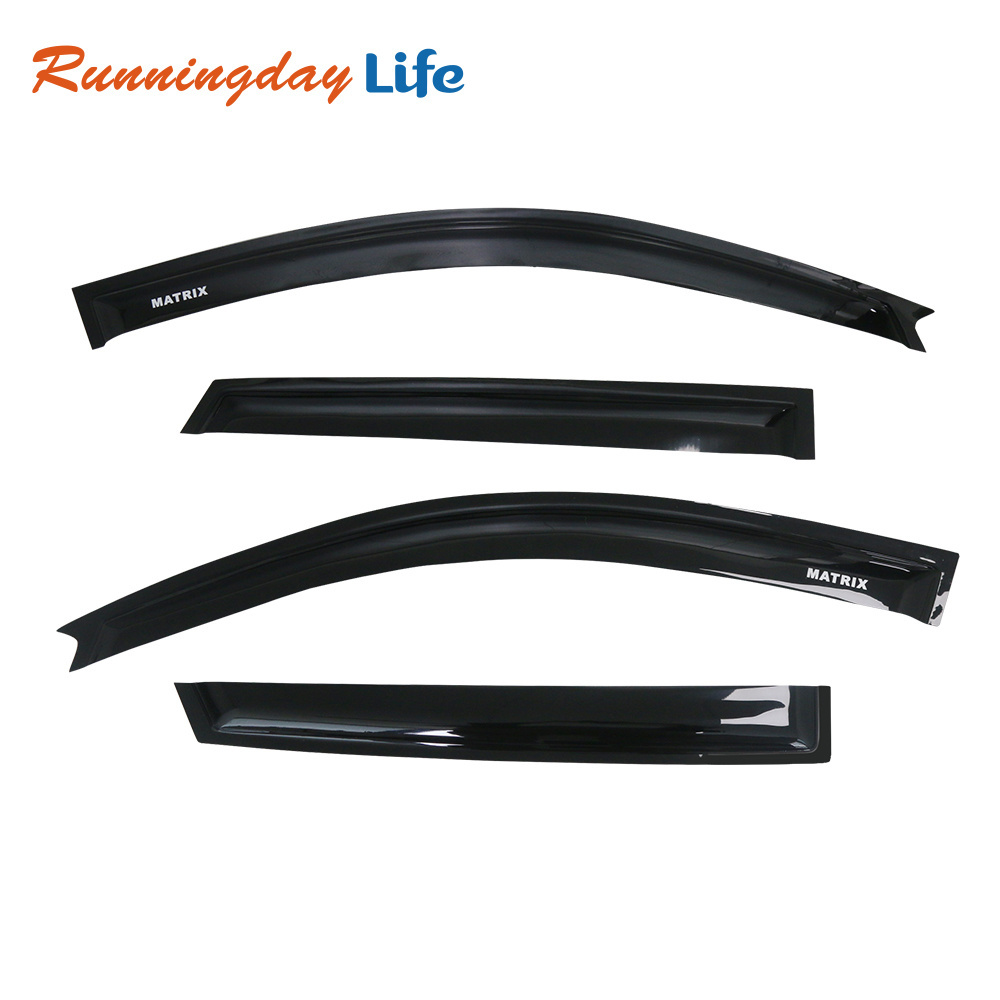 OEM in channel roof back vent shade wind deflector sun rain guard car side rear window visor for Toyota Revo