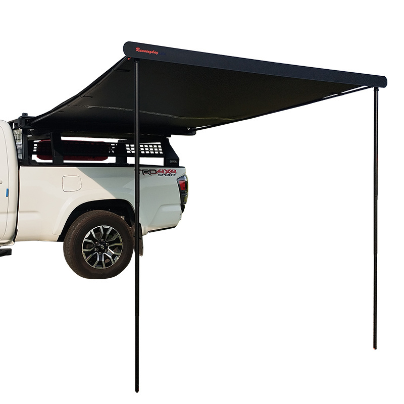 Waterproof Hard Shell 180 Degree fox Wing Car Side Awning With Walls