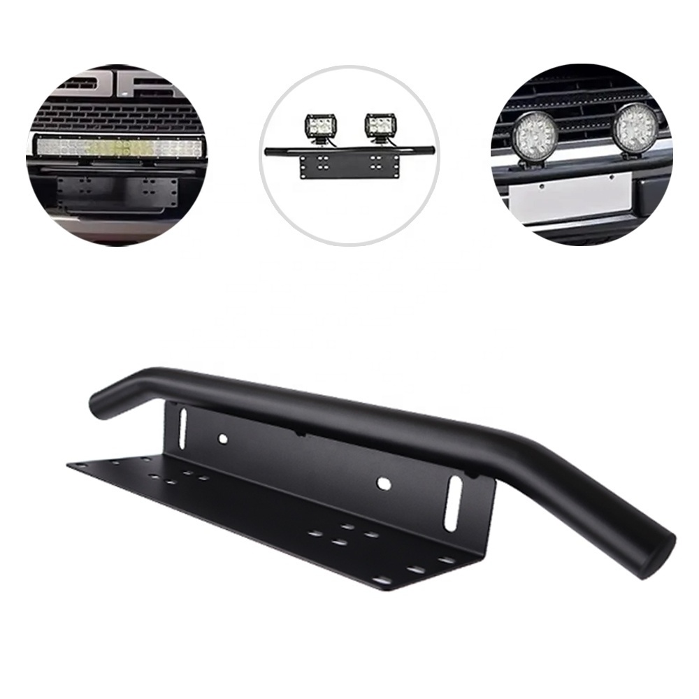 Wholesale Universal Bull Bar Front Bumper Aluminum Frameless Car License Plate Holder for Tesla Model Y