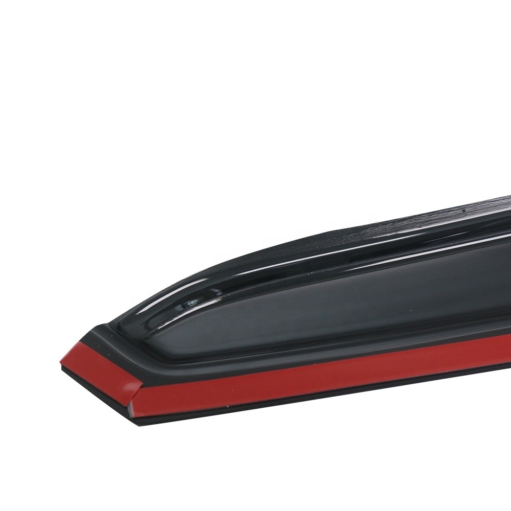 custom in channel roof back vent shade wind deflector sun rain guard car side rear window visor for Toyota