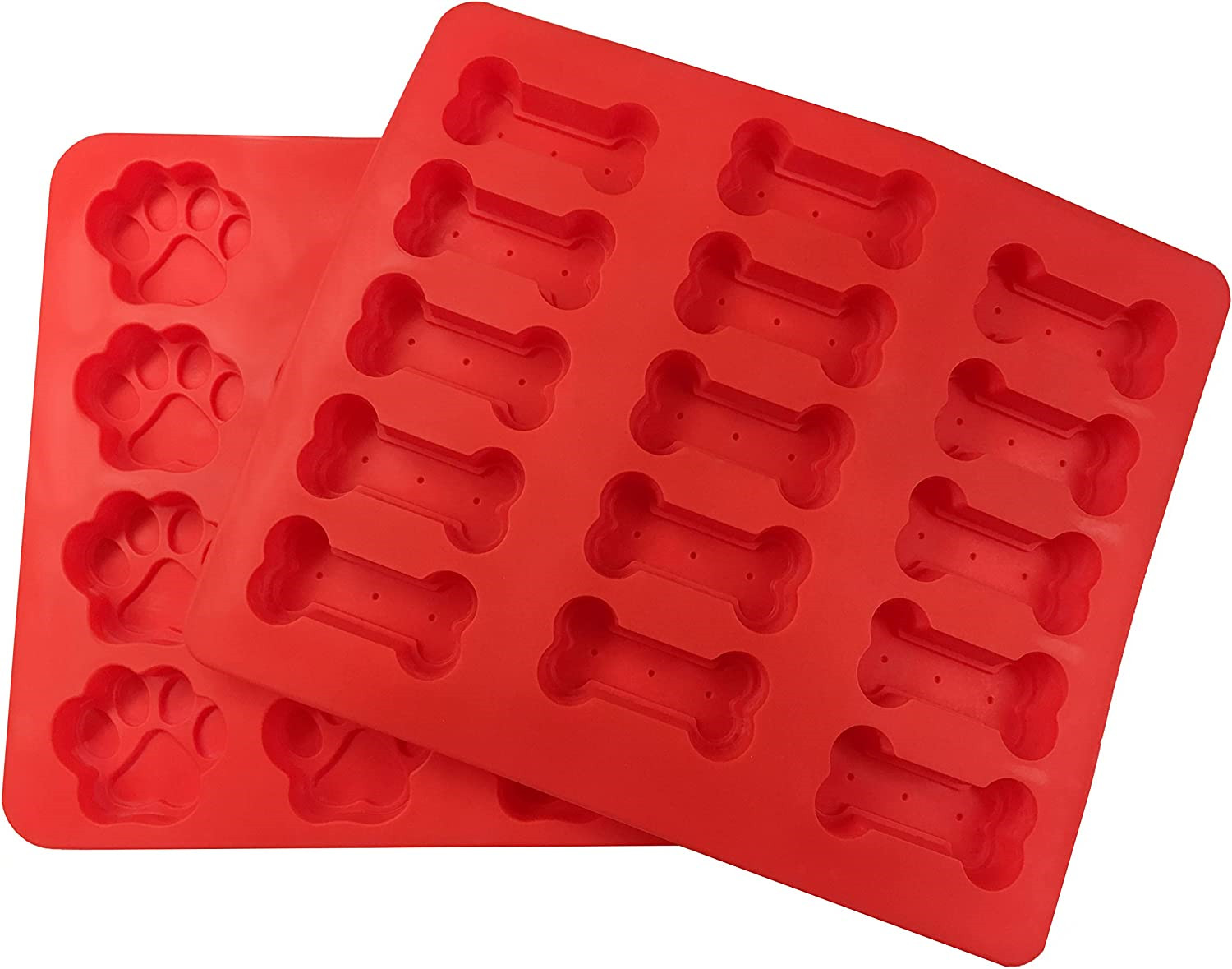 Silicone heat-resistant dog bone cake  biscuit mold baking mold dog footprint paw chocolate candy biscuit cake diy mold