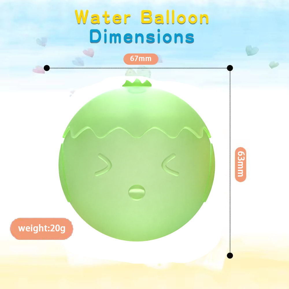 Silicone Reusable Refillable Self Sealing Filling Summer Outdoor Pool Beach Children Kids Toys Water Bombs Balloons Splash Balls