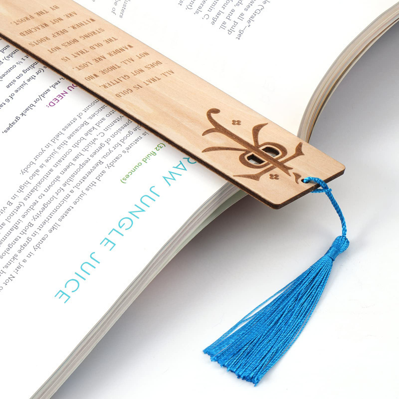 Custom Laser Engraving Bookmark Wooden Decorate Crafts Bookemark Diy Blank Bookmark