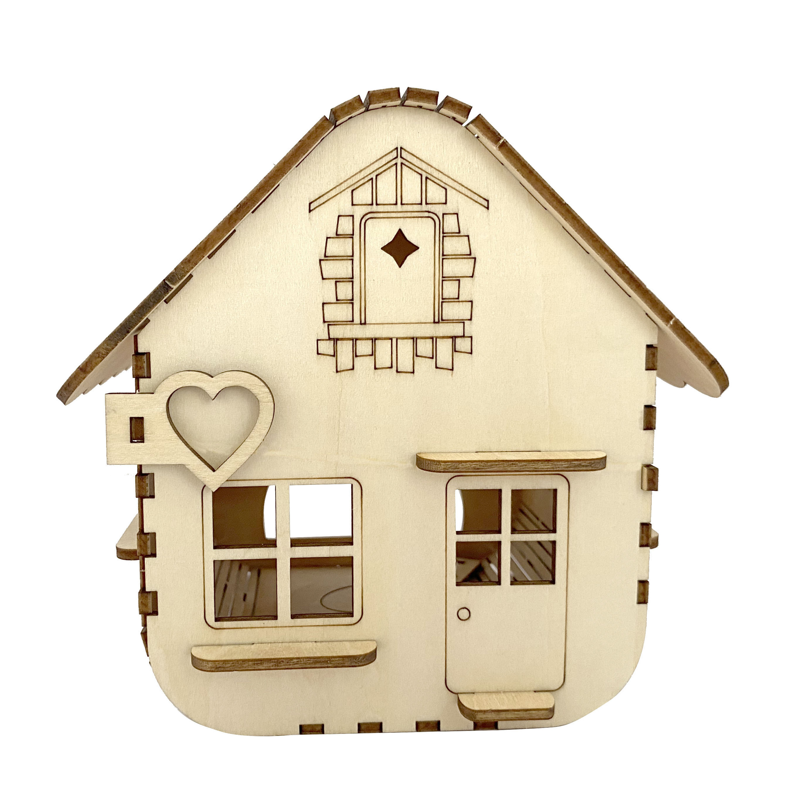 RN Wood Laser Cut Christmas Village Houses Village for Plasma DIY Project Funny Kids