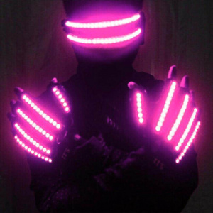 Bar LED laser gloves glasses costumes atmosphere interactive dance performance luminous gloves props