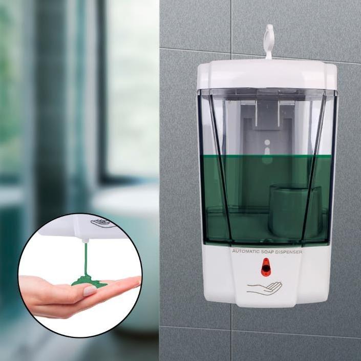 700ml Wall-mounted Automatic Liquid Soap Dispenser Kitchen Modern ABS Flexible Sponge Holder for Kitchen Sink 1 Piece / Box 482g