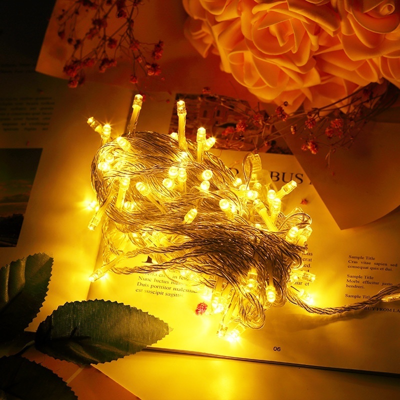 Remote Control Garland Fairy Decoration Waterproof USB Copper Wire Curtain Light LED Curtain String Light 8 Modes