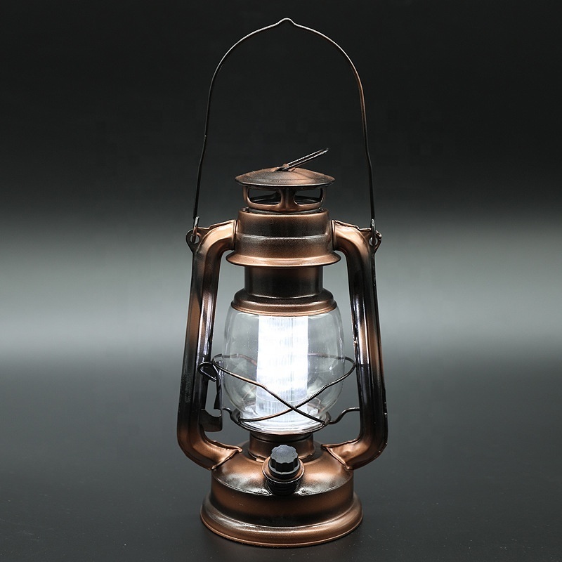 Adjustable LED Light Lantern for Outdoor Camping Complete Kerosene Oil Lamps with Iron Body Metal Shade Bedroom Decorative Use