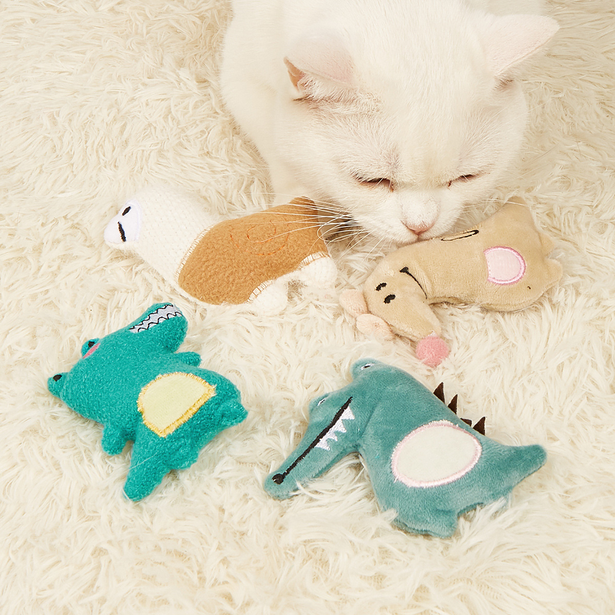 New pet plush toy set Contains catnip cat chew toys Wholesale