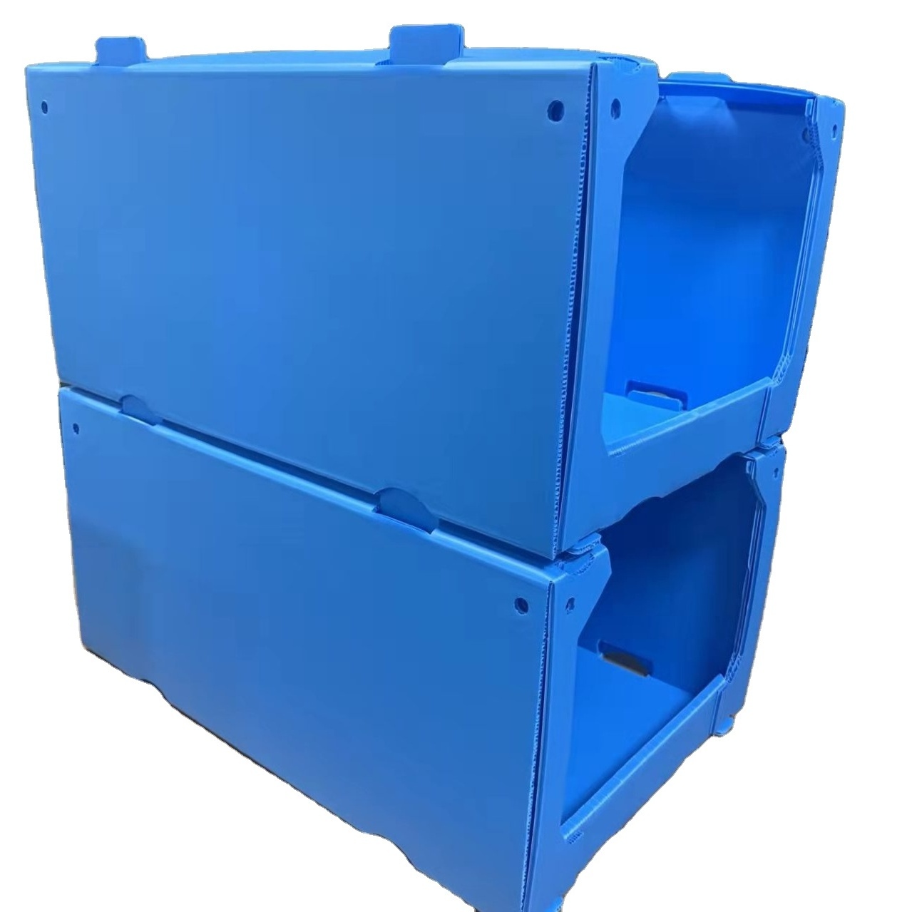 Plastic corrugated Correx curflute Stackable Picking Bins For Warehouse Clothes