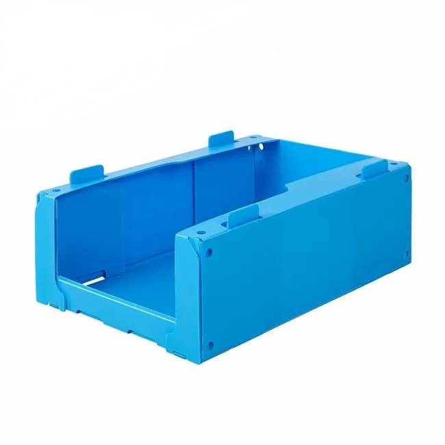 Foldable PP hollow Corrugated Warehouse  Plastic Stackable Picking Bins For Clothing storage box