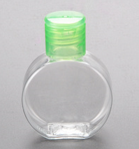 round plastic bottle in 30ML Hand Sanitizer gel pet Bottle silicone rubber holder and case