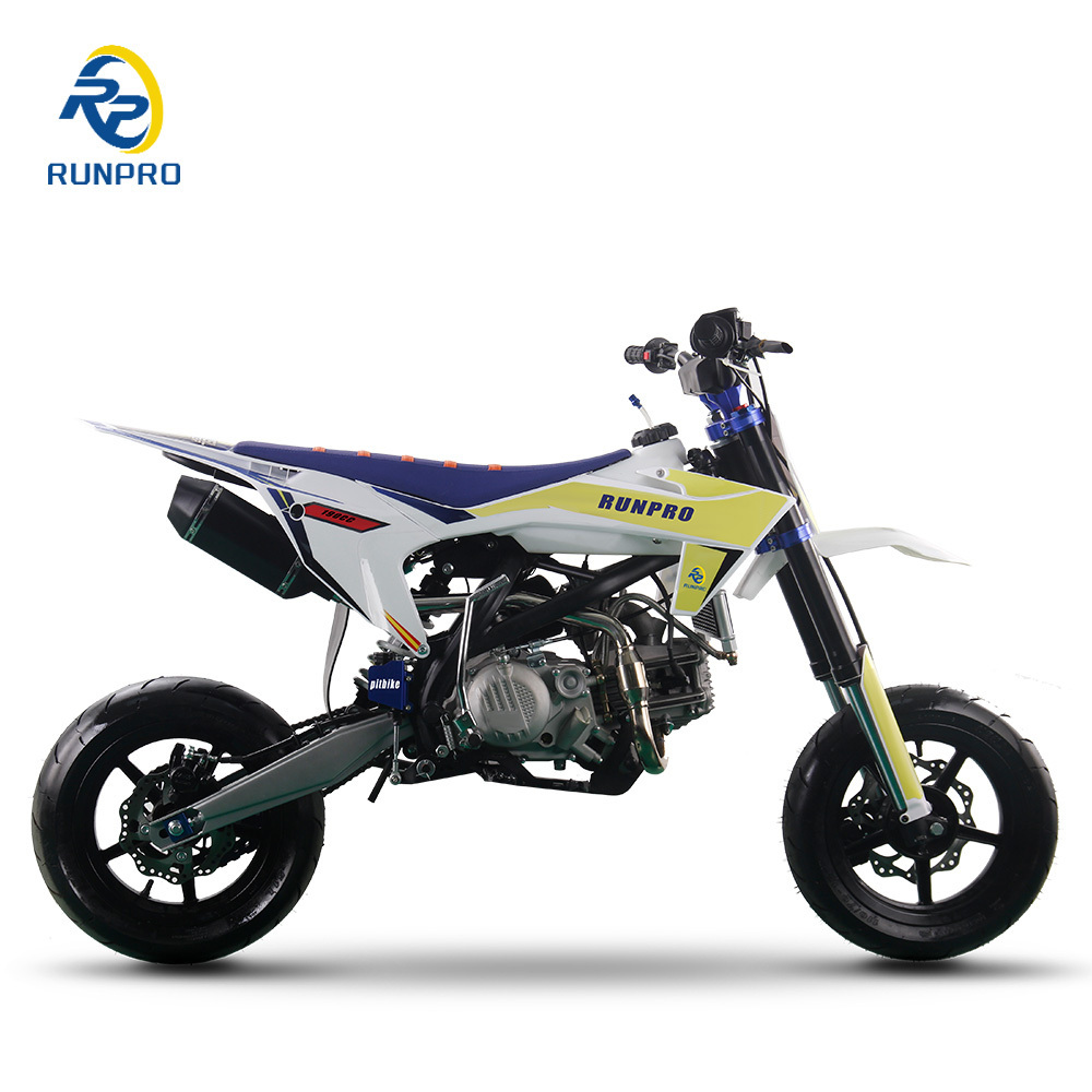 RUNPRO 12/12 Supermotard Dirt Bike Newest Design 140cc 160 190cc Pit Bike with Oil Cooler for Off-Road Motorcycling