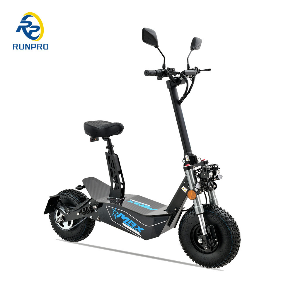 RUNPRO 2024 High-Speed 60V20ah 3000W Citycoco Electric Scooter with Powerful EEC Off-Road Version Fat Tire Motorcycles