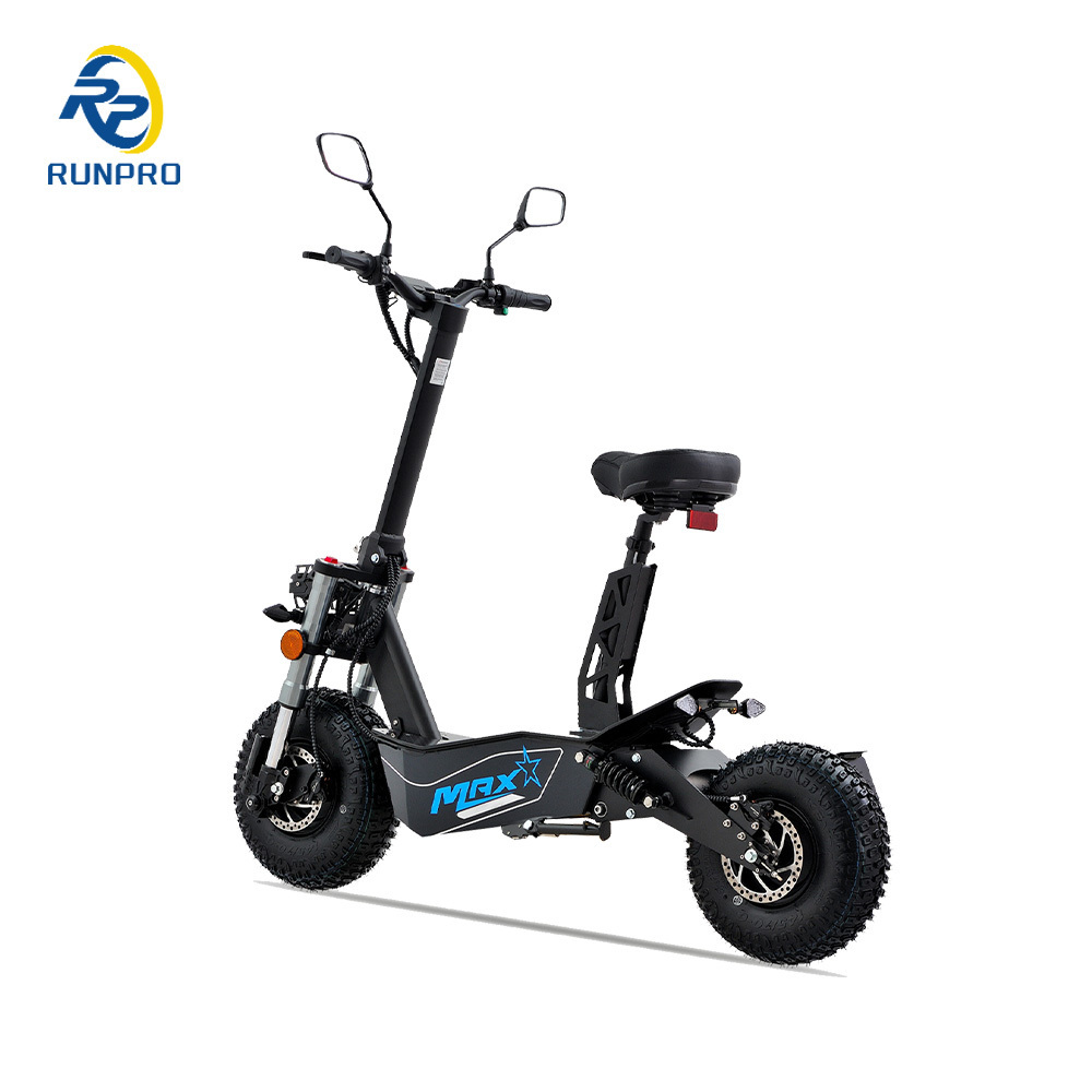 RUNPRO 2024 High-Speed 60V20ah 3000W Citycoco Electric Scooter with Powerful EEC Off-Road Version Fat Tire Motorcycles