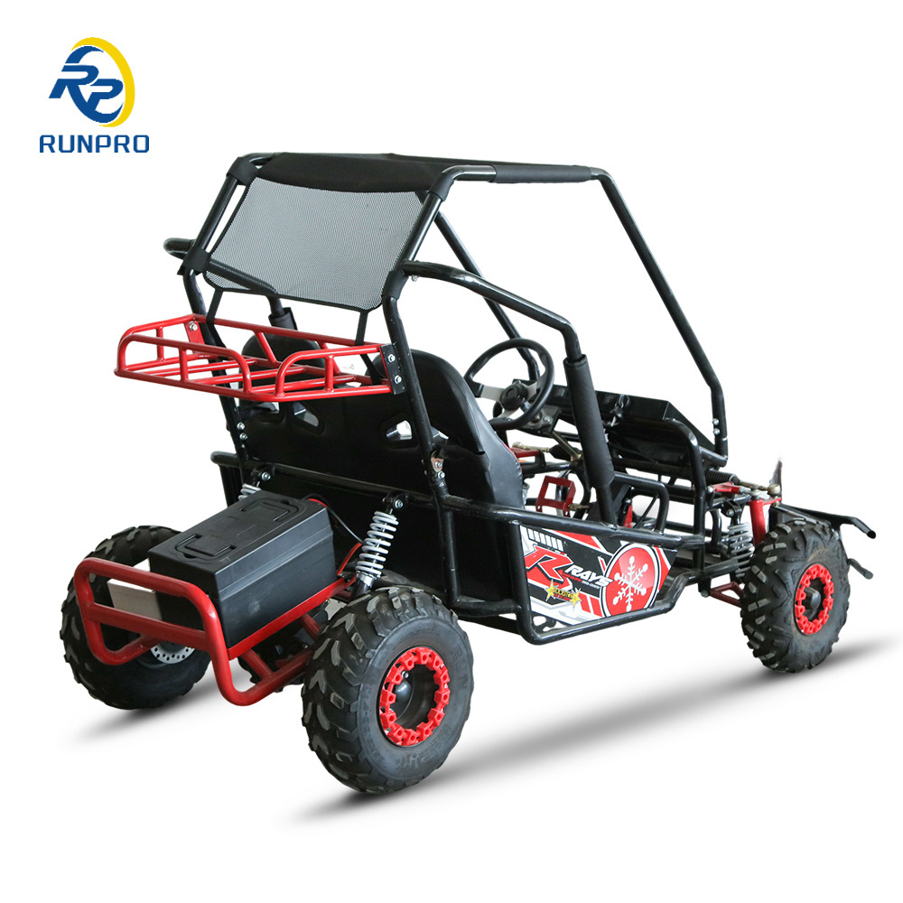 RUNPRO 2024 New Design Electric Motor 1000W 60V 20AH Buggy UTVs Electric Go Karts for Adults with differential